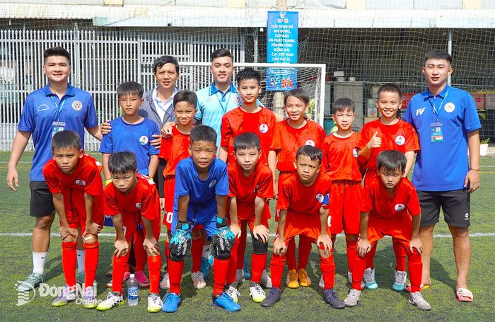 Đội U.11 phường Trấn Biên. Ảnh: An Nhơn