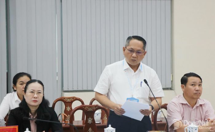 Đại diện sở, ngành phát biểu tại tọa đàm. Ảnh: Hạnh Dung