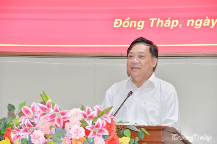 Đồng chí Phạm Thành Ngại phát biểu chỉ đạo hội nghị.