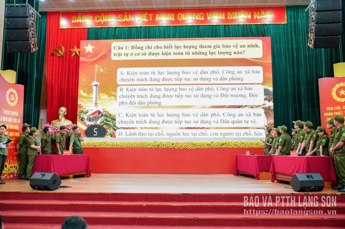 Các đội thi luyện tập phần trả lời câu hỏi