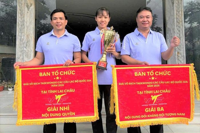 Đoàn VĐV Taekwondo Lâm Đồng giành hạng nhì toàn đoàn với nội dung quyền; giành hạng ba toàn đoàn nội dung đối kháng