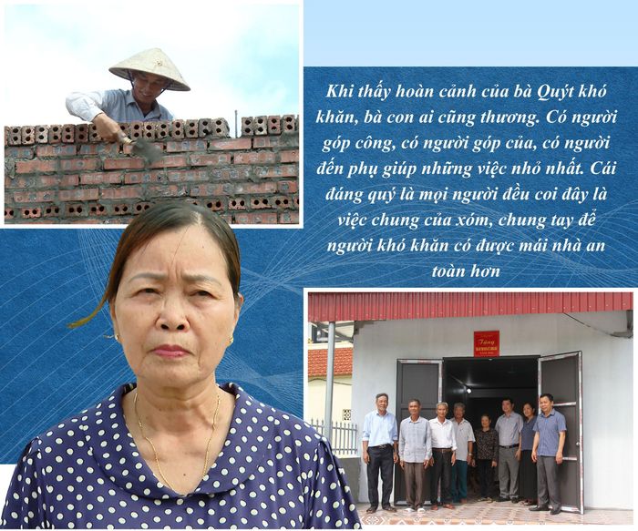 Bà Nguyễn Thị Ngoan, Bí thư Chi bộ, Trưởng Ban Công tác mặt trận xóm 2 Lưu Phương.