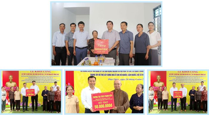 Mỗi mái nhà mới của người nghèo được khánh thành là niềm vui của cấp ủy, chính quyền địa phương, các tổ chức tôn giáo trên địa bàn xã.