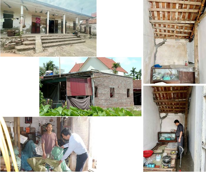 Những căn nhà cũ, xuống cấp gây bất tiện và tiềm ẩn nguy cơ mất an toàn cho người dân.