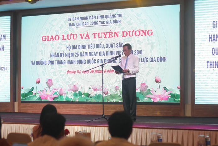 Lãnh đạo Sở Văn hóa, Thể thao và Du lịch phát biểu tại chương trình - Ảnh: L.T