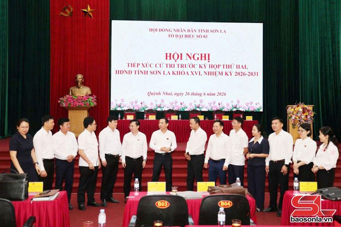 Các đại biểu trao đổi bên lề hội nghị.