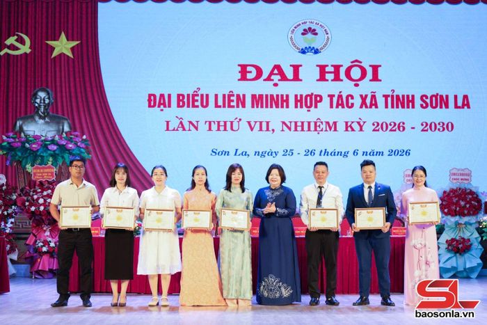 Liên minh HTX Việt Nam trao kỷ niệm chương Vì sự nghiệp phát triển HTX cho các cá nhân.