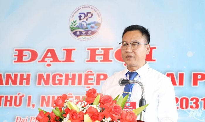 Ông Vũ Hải Cường, Giám đốc Công ty CP Đầu tư và Xây dựng Đại Từ, Chủ tịch Hội Doanh nghiệp xã Đại Phúc khóa I, nhiệm kỳ 2026-2031.