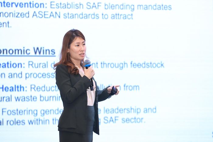 Bà Sharmine Tan - Giám đốc Phát triển bền vững và Chính sách khu vực Đông Nam Á, Tập đoàn Boeing.