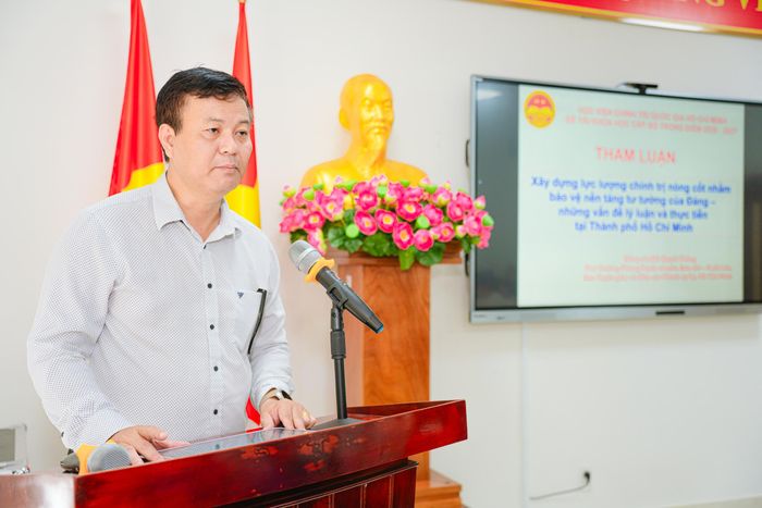 Ông Đỗ Quyết Thắng, Phó Trưởng phòng Tuyên truyền, Báo chí - Xuất bản, Ban Tuyên giáo và Dân vận Thành ủy TP.HCM.