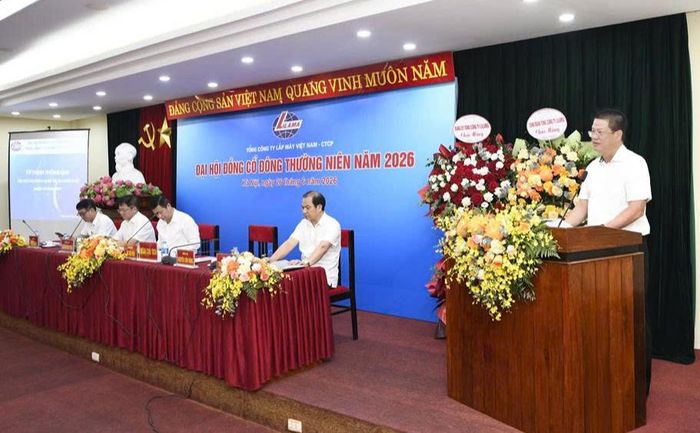 Ông Nguyễn Văn Hùng, Tổng giám đốc LILAMA phát biểu tại Đại hội.