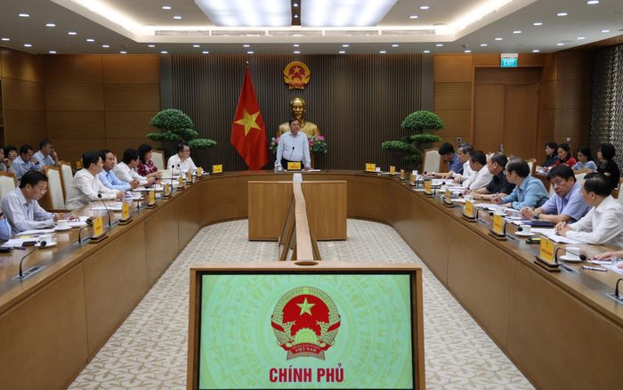 Quang cảnh cuộc họp rà soát tình hình hợp tác Việt Nam - Lào
