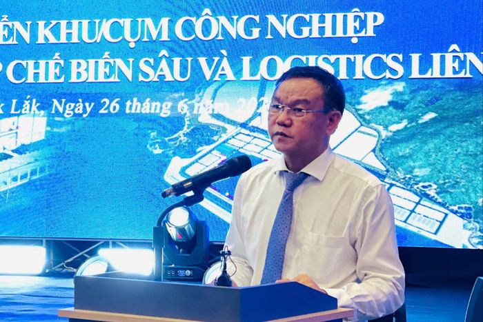 Phó Chủ tịch UBND tỉnh Đắk Lắk Đào Mỹ phát biểu tại hội thảo