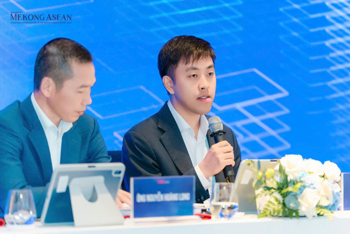 Chủ tịch HĐQT Gelex Infra Lê Tuấn Anh phát biểu tại đại hội. Ảnh: Minh Phong - Mekong ASEAN