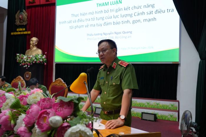 Thiếu tướng Nguyễn Ngọc Quang đề xuất nhiều giải pháp gắn kết chức năng trinh sát và điều tra tố tụng bảo đảm hiệu quả.