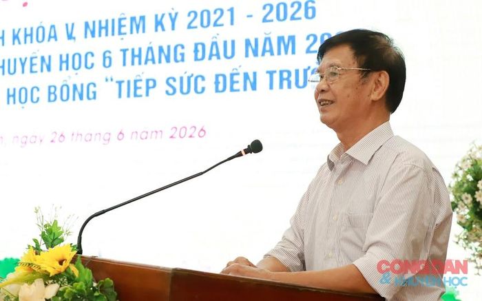 Ông Nguyễn Xuân Giao - Ủy viên Ban chấp hành Hội Khuyến học tỉnh Nghệ An. Ảnh: Quốc Huy
