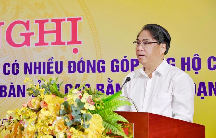 Bí thư Tỉnh ủy, Chủ tịch HĐND tỉnh Phan Thăng An phát biểu tại hội nghị.