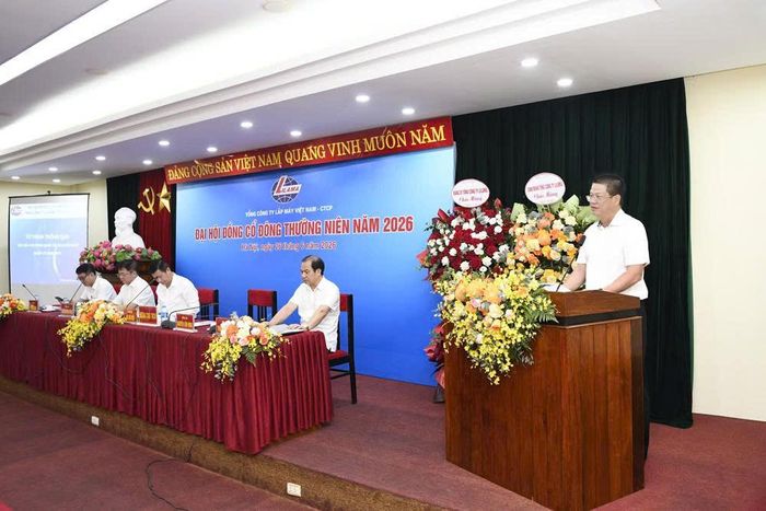 Tổng giám đốc LILAMA - Ông Nguyễn Văn Hùng phát biểu tại Đại hội