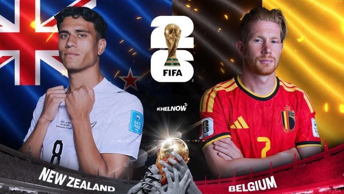 World Cup 2026: Bỉ đụng độ New Zealand. Ảnh: Khelnow