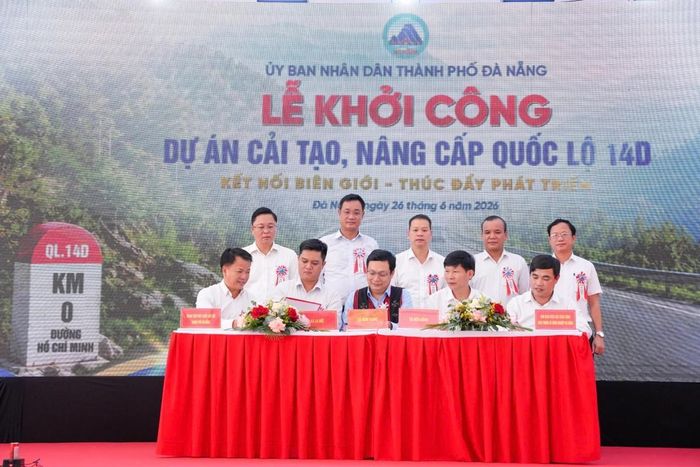 Các đơn vị liên quan ký cam kết phối hợp triển khai dự án cải tạo, nâng cấp Quốc lộ 14D.
