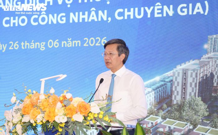 Ông Lê Anh Quân – Phó Chủ tịch Thường trực UBND TP Hải Phòng - phát biểu tại buổi lễ.