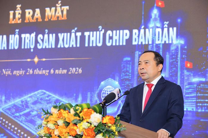 Bộ trưởng KH&amp;CN Vũ Hải Quân phát biểu tại sự kiện. (Ảnh: Bộ KH&amp;CN)