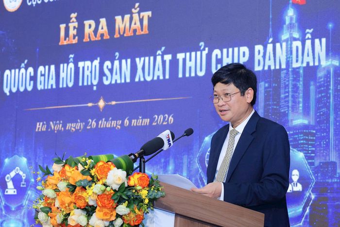 Cục trưởng Cục Công nghiệp công nghệ thông tin Nguyễn Khắc Lịch phát biểu