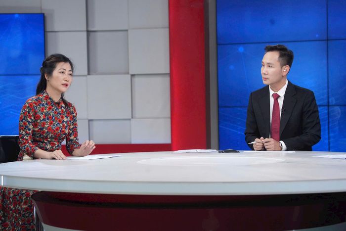 TS Trần Thị Minh Thu, Trưởng ban Nghiên cứu Nghệ thuật, Viện Văn hóa, Nghệ thuật, Thể thao và Du lịch Việt Nam trao đổi tại Chương trình. Ảnh: Phạm Hùng