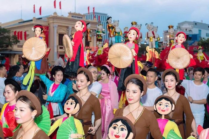 Nhà hát múa rối Thăng Long trình diễn tại Festival Thăng Long 2025. Ảnh cơ sở