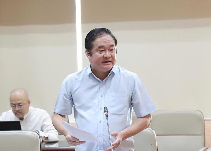 Cục trưởng Cục Phòng bệnh Hoàng Minh Đức phát biểu tại buổi làm việc.