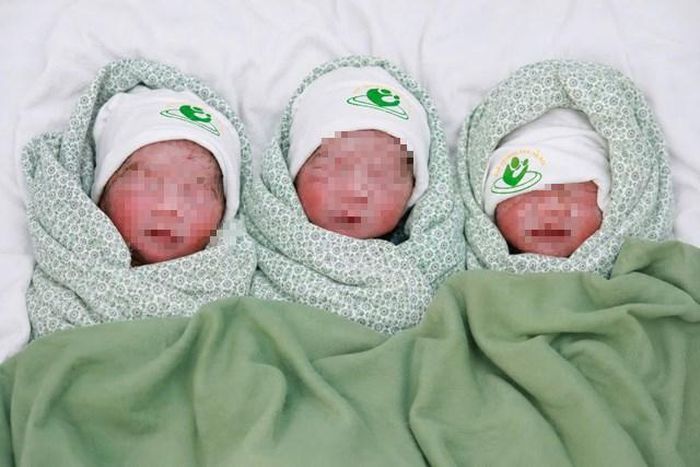 Ba em bé chào đời an toàn tại BV Phụ sản Hà Nội.