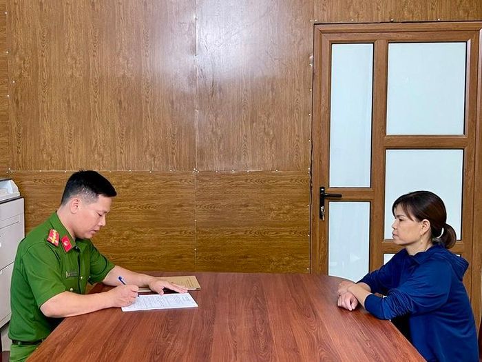 Nguyễn Thị Thúy bị khởi tố. Ảnh: Công an Phú Thọ.