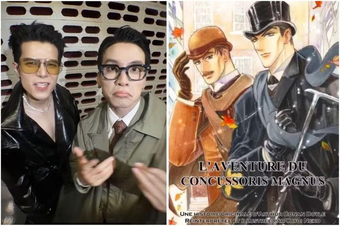 Bộ đôi Thỏ &amp; Thơm (Da LAB) được phân vai Sherlock Holmes và Bác sĩ Watson.
