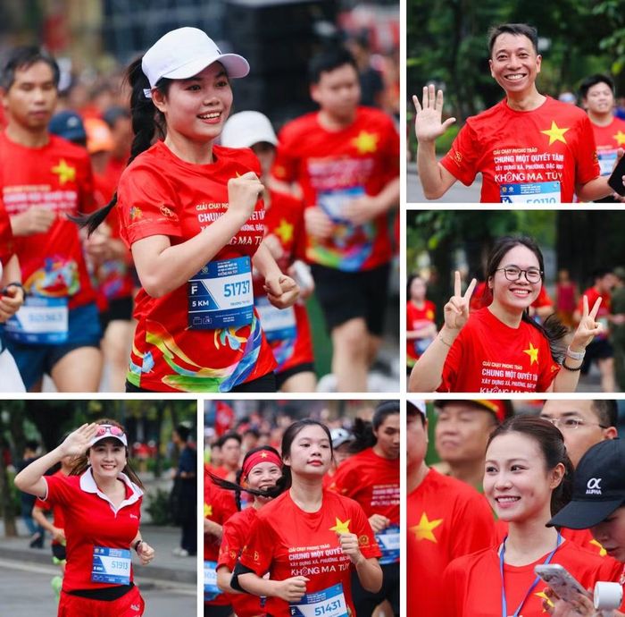 Những nét mặt rạng rỡ tại sự kiện thể thao kết hợp tuyên truyền phòng, chống, đẩy lùi ma túy, vì một cộng đồng khỏe mạnh và hạnh phúc