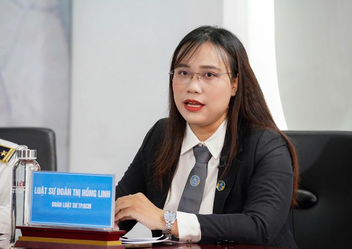  Luật sư Đoàn Thị Hồng Linh, Đoàn Luật sư TP.HCM. Ảnh: NHÓM PV 