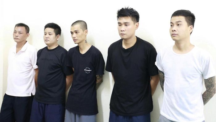  Các nghi phạm bị bắt giữ. Ảnh: CA. 