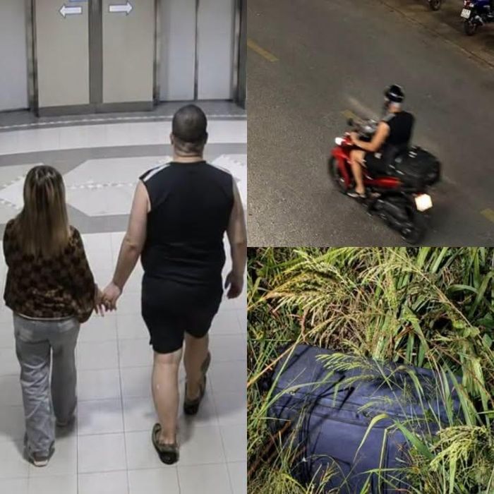  Camera an ninh ghi lại cảnh nghi phạm cùng nạn nhân tiến vào căn hộ tại khu nghỉ dưỡng ở Pattaya vào rạng sáng 25/6. Ảnh: Khaosod. 