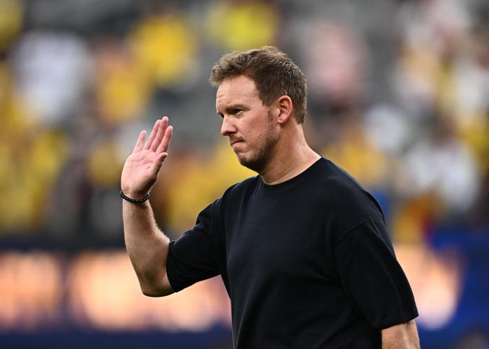  Nagelsmann chịu nhiều sức ép sau màn trình diễn nhạt nhòa của Đức ở vòng bảng. 