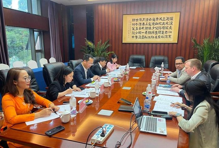 Đoàn công tác làm việc với Tập đoàn Toàn Cầu VFS Global về các giải pháp hỗ trợ quảng bá, truyền thông văn hóa, du lịch Điện Biên tại thị trường Trung Quốc