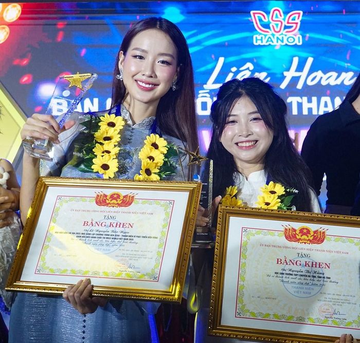 Hoa hậu Lê Nguyễn Bảo Ngọc được tặng Bằng khen "Thanh niên sống đẹp năm 2025"