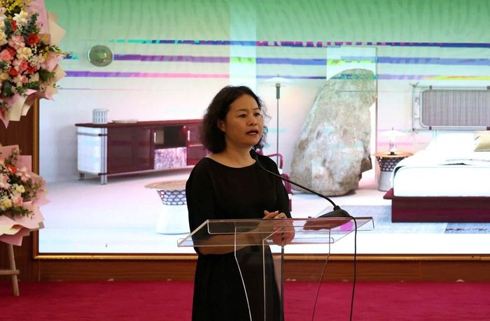 Trưởng phòng Quản lý Di sản văn hóa (Sở VHTT Hà Nội) Phạm Thị Lan Anh phát biểu
