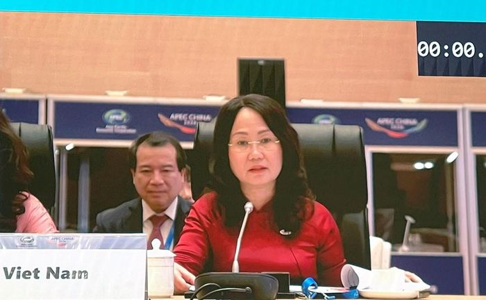 Bộ trưởng Bộ VHTTDL Việt Nam Lâm Thị Phương Thanh phát biểu tại Hội nghị