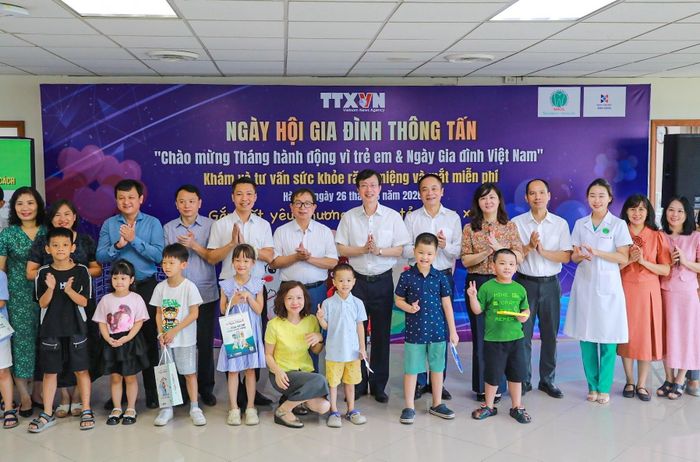 Chương trình là hoạt động thiết thực chào mừng Tháng hành động vì trẻ em và ngày Gia đình Việt Nam 2026. Ảnh: Khánh Hòa - TTXVN