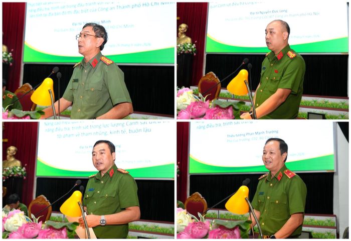 Các đại biểu tham luận tại Hội thảo.