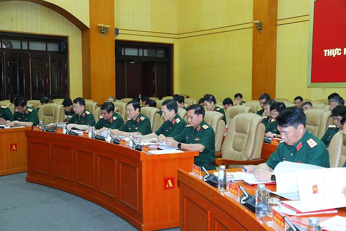 Các đại biểu dự hội nghị. Ảnh Bộ Quốc phòng