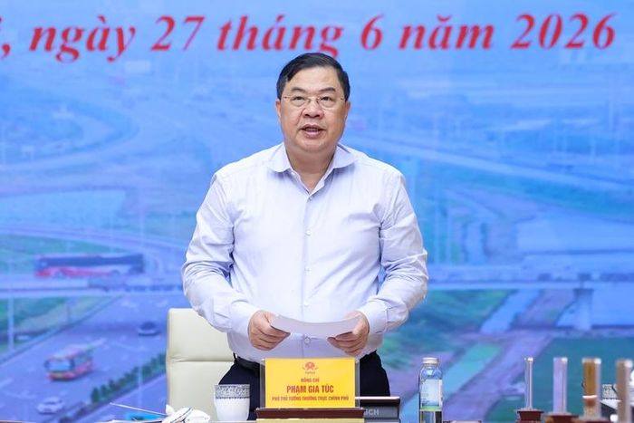 Phó Thủ tướng Thường trực Chính phủ Phạm Gia Túc phát biểu tại Hội nghị - Ảnh: VGP/Nhật Bắc