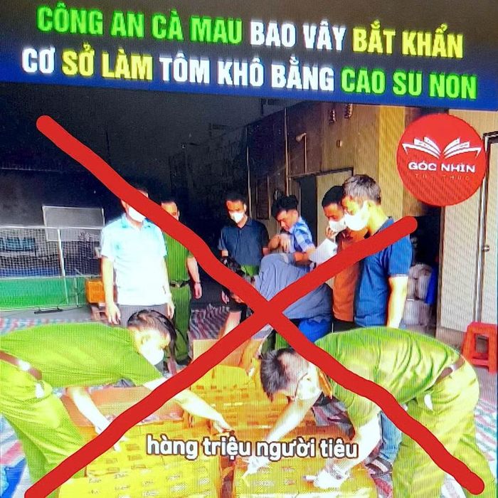 Trang đăng tải thông tin không đúng sự thật phát tán trên mạng xã hội. (Ảnh chụp lại từ màn hình).