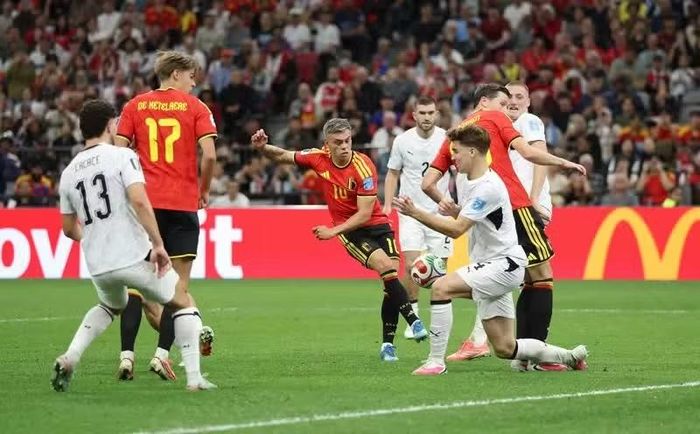 Hàng công đội tuyển Bỉ thể hiện sức mạnh. (Ảnh: FIFA)