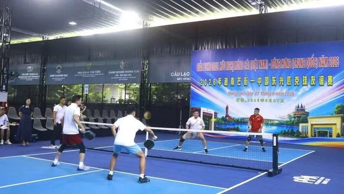 Hoạt động giao lưu thể thao Pickleball hữu nghị Móng Cái (Việt Nam)-Đông Hưng (Trung Quốc).