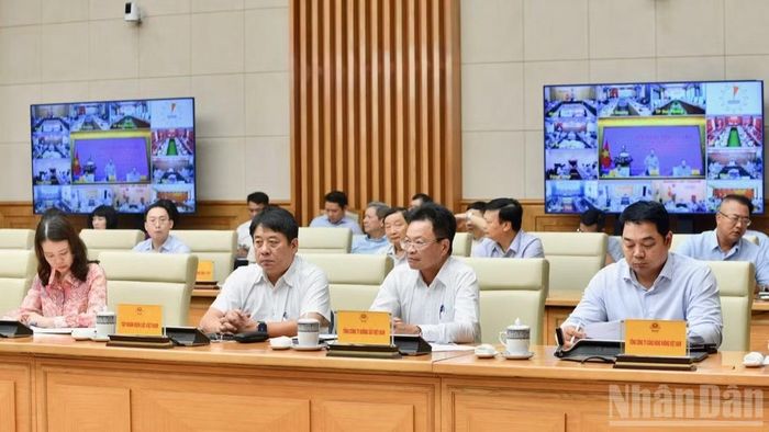 Lãnh đạo một số bộ, ngành, tập đoàn, tổng công ty tham dự hội nghị.